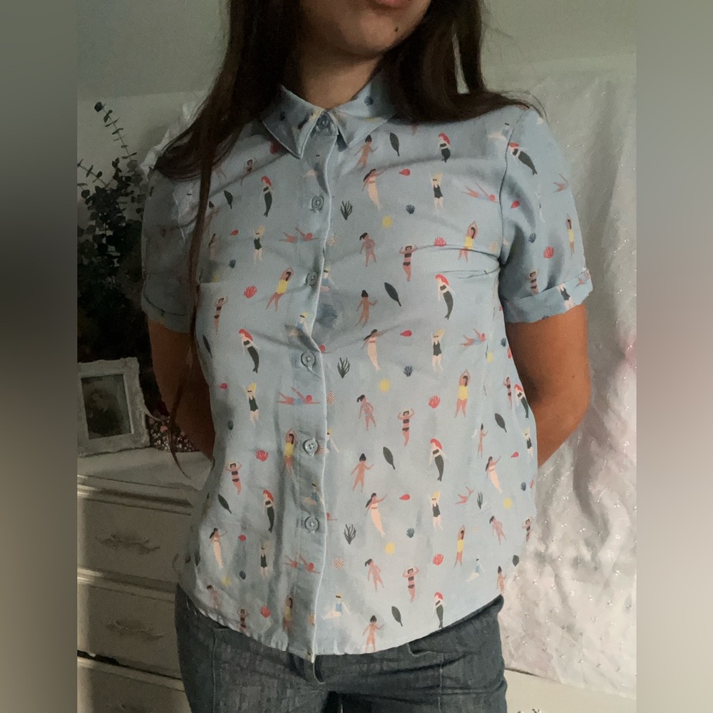 light blue mermaid twik top